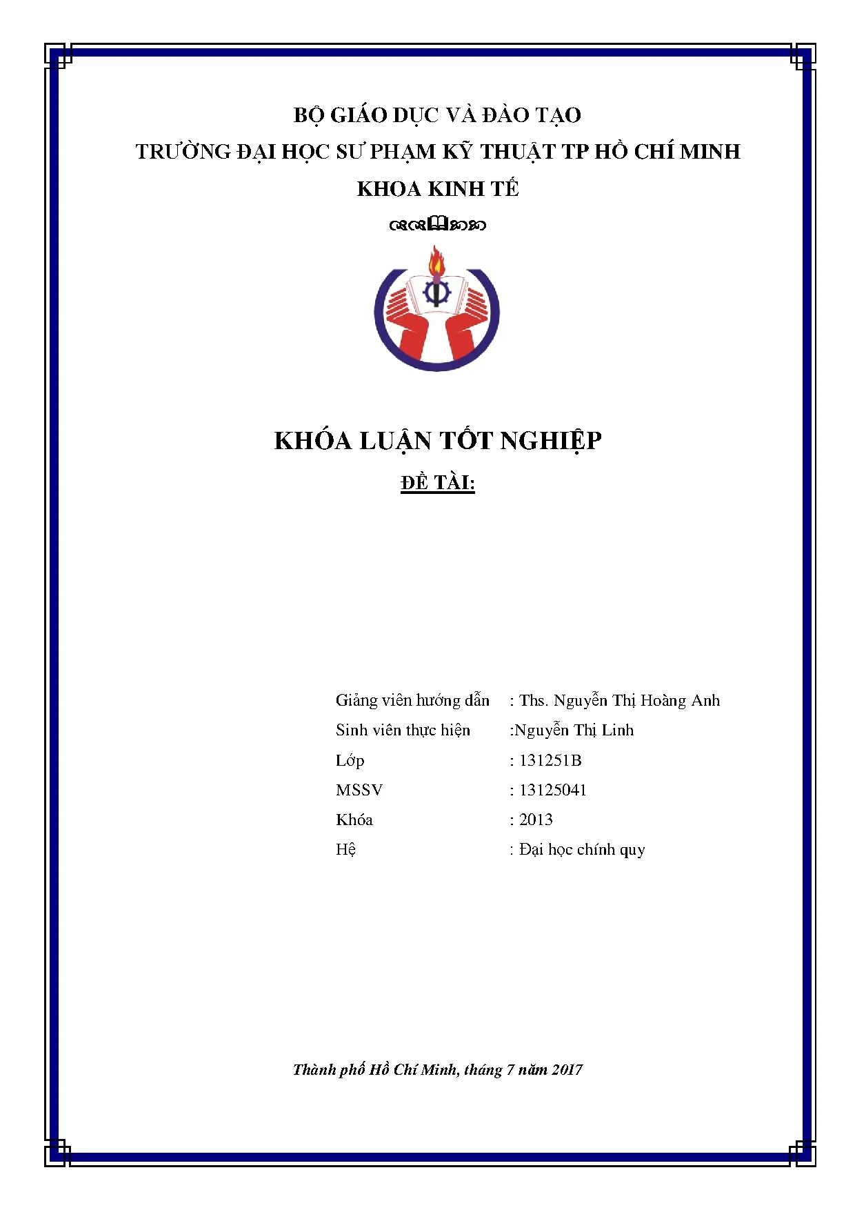 Đồ án tốt nghiệp - Hoàn thiện công tác kế toán công nợ tại Công ty Hunter Douglas Việt Nam