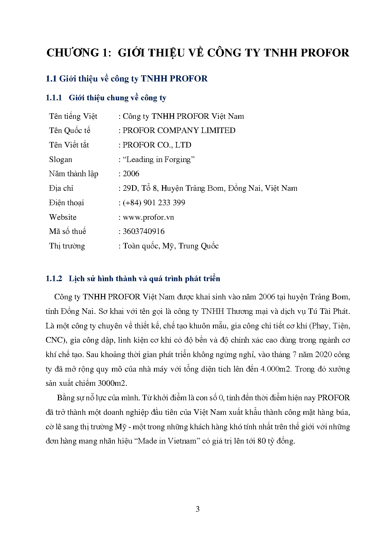 Đồ án tốt nghiệp - Xây dựng quy trình áp dụng Kaizen tại Công ty TNHH Profor - Trang 14