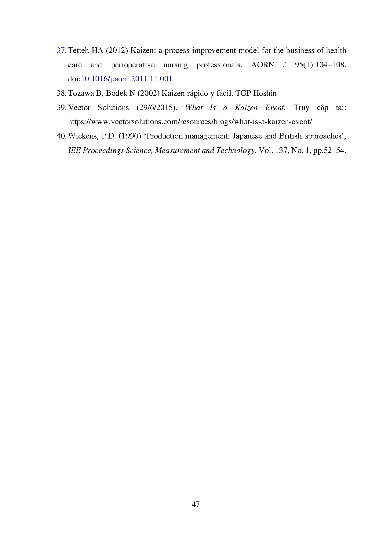 Đồ án tốt nghiệp - Xây dựng quy trình áp dụng Kaizen tại Công ty TNHH Profor - Trang 58