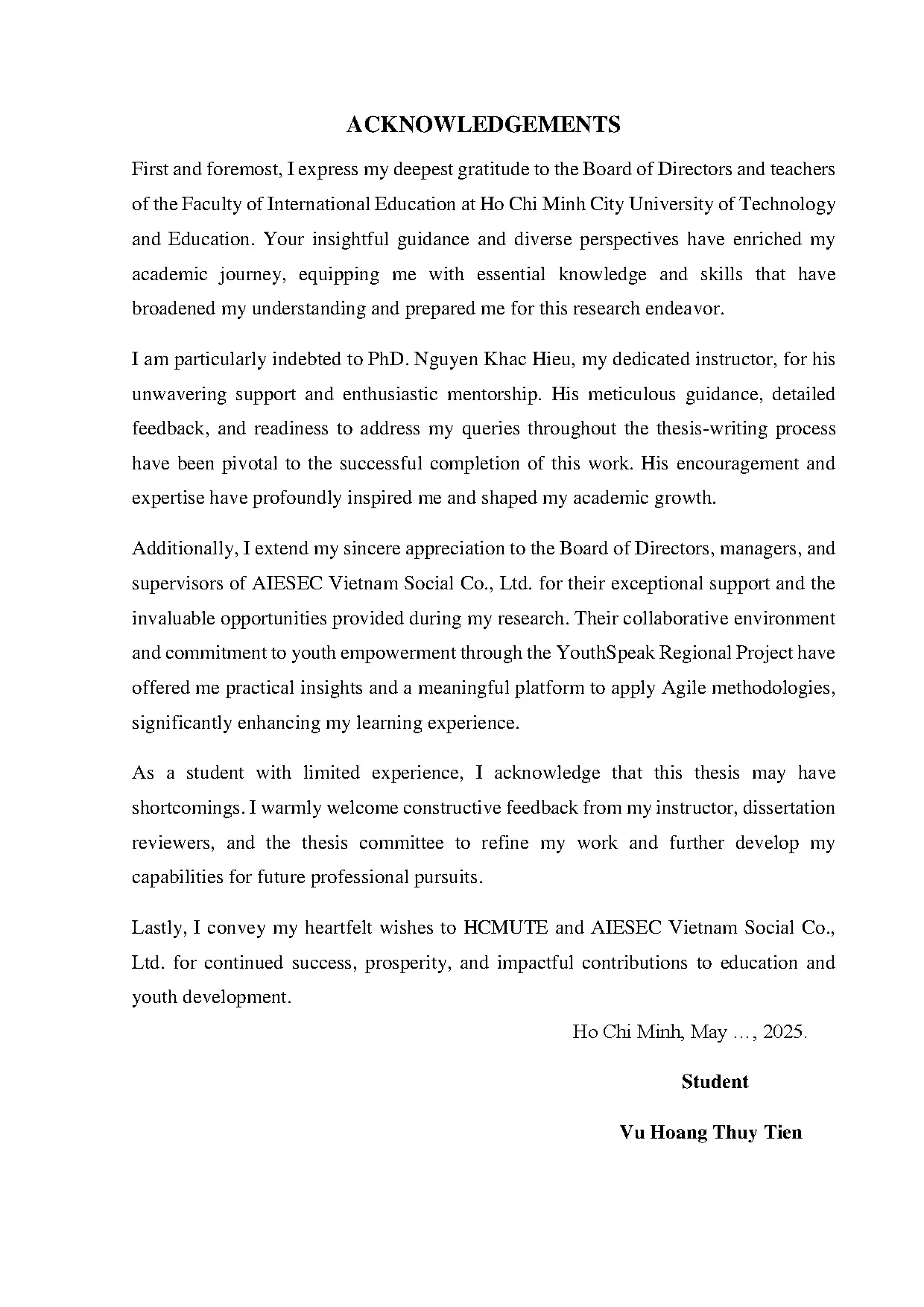 Đồ án tốt nghiệp - Optimizing quality assurance in the ution and control phases of YPAAMIAVYI - Trang 2