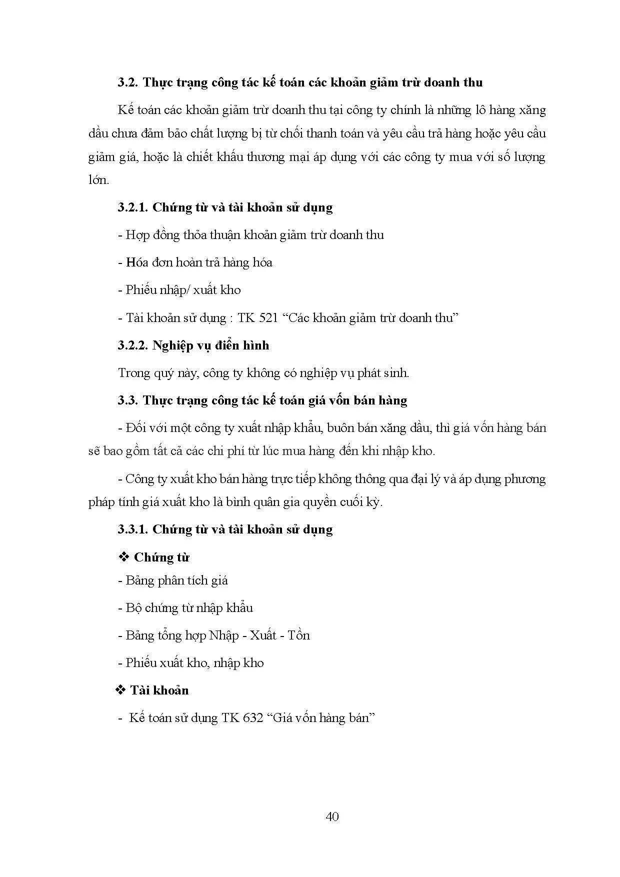 Đồ án tốt nghiệp - Kế toán doanh thu, chi phí và xác định kết quả kinh doanh tại Công ty CPĐTXNKBOVN - Trang 53