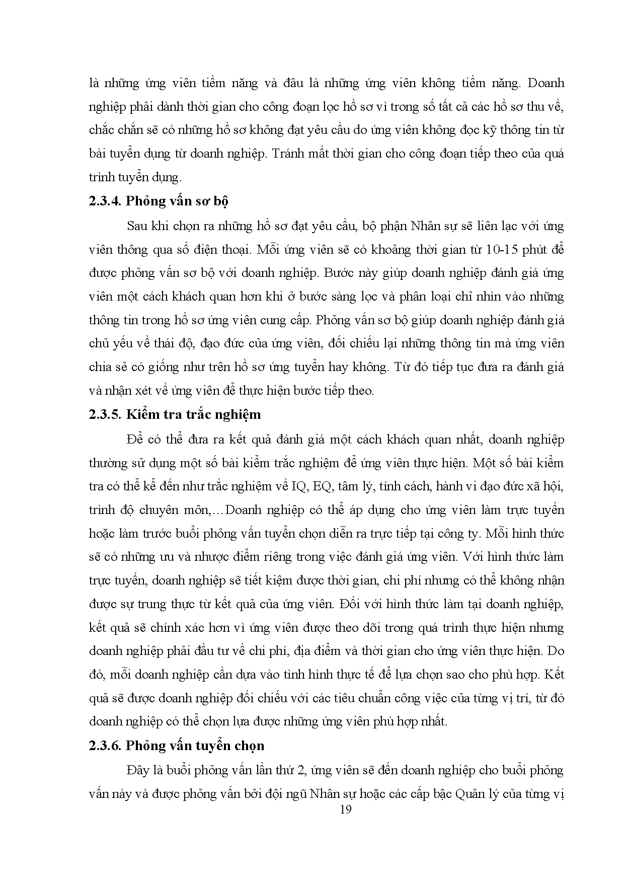 Đồ án tốt nghiệp - Hoàn thiện công tác tuyển dụng nguồn nhân lực tại Công ty cho thuê tài CTMQTC - Trang 30