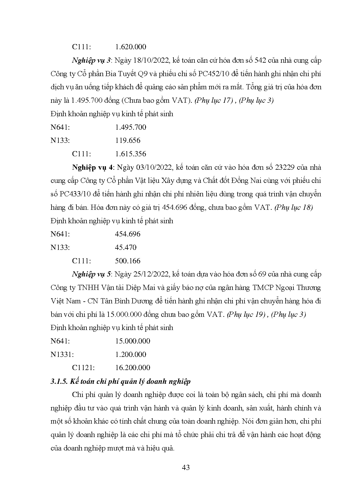 Đồ án tốt nghiệp - Kế toán doanh thu, chi phí và xác định kết quả hoạt động kinh doanh của CTCPV - M - Trang 57
