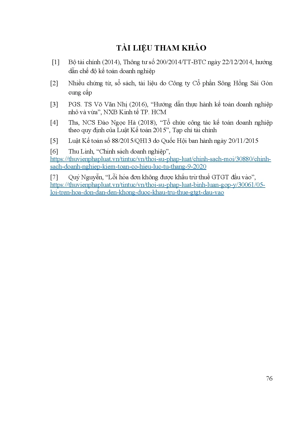 Đồ án tốt nghiệp - Công tác kế toán công nợ tại Công ty cổ phần Sông Hồng Sài Gòn - Trang 90