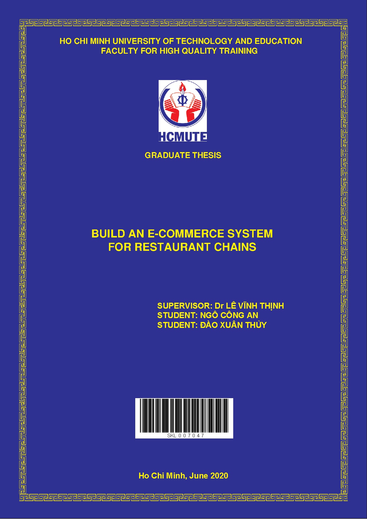 Đồ án tốt nghiệp - Build an E-commerce system for restsurant chains