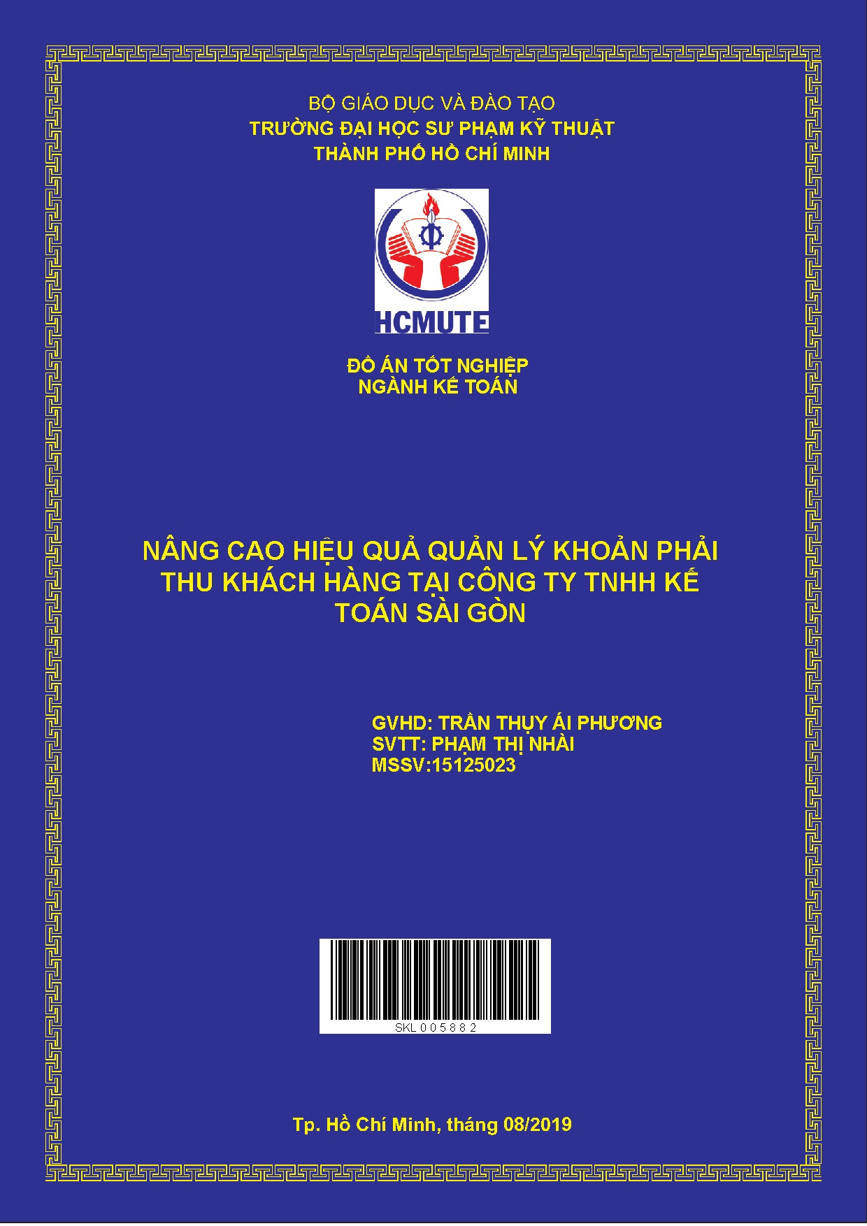 Đồ án tốt nghiệp - Nâng cao hiệu quả quản lý khoản phải thu khách hàng tại Công ty TNHH Kế toán SG