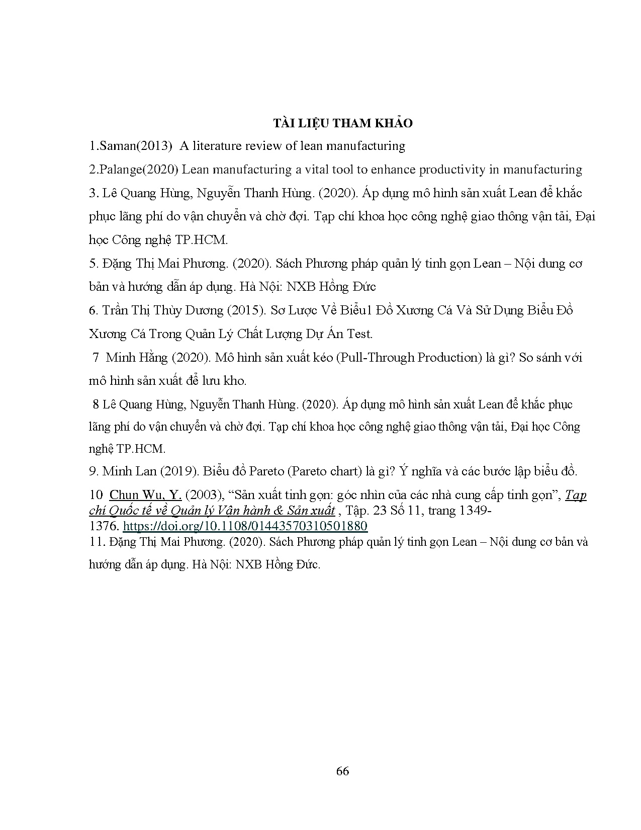 Đồ án tốt nghiệp - Phân tích các loại lãng phí và đề xuất giải pháp nhằm nâng cao chất LBTKVBNCTSF - Trang 74