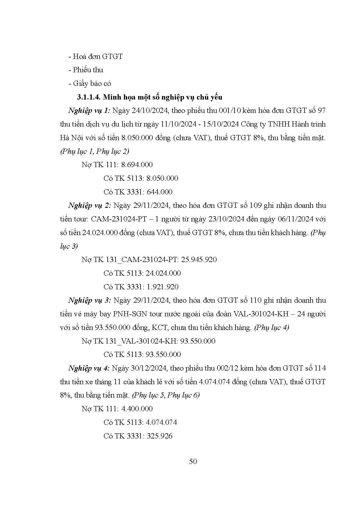 Đồ án tốt nghiệp - Kế toán doanh thu, chi phí và xác định kết quả kinh doanh tại công ty tnhh DLHTĐD - Trang 60