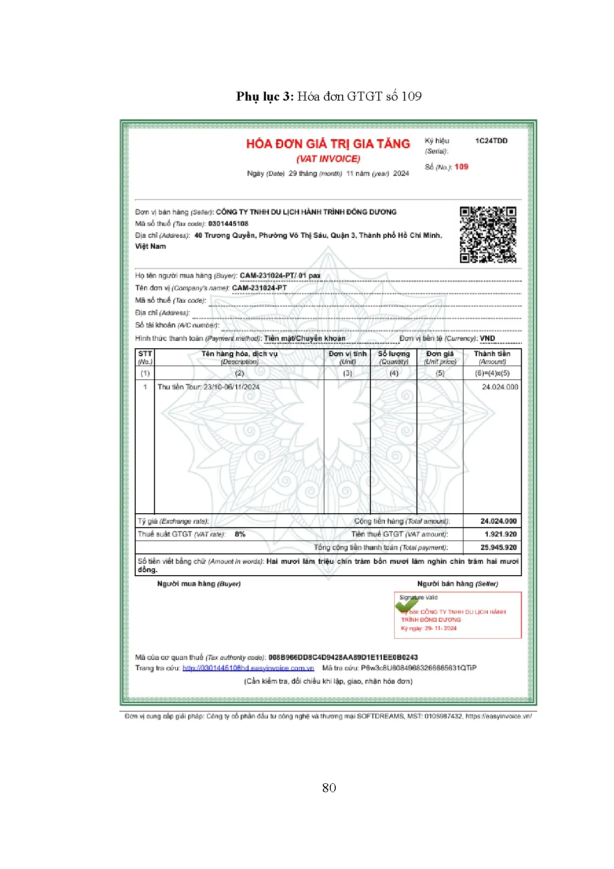 Đồ án tốt nghiệp - Kế toán doanh thu, chi phí và xác định kết quả kinh doanh tại công ty tnhh DLHTĐD - Trang 90