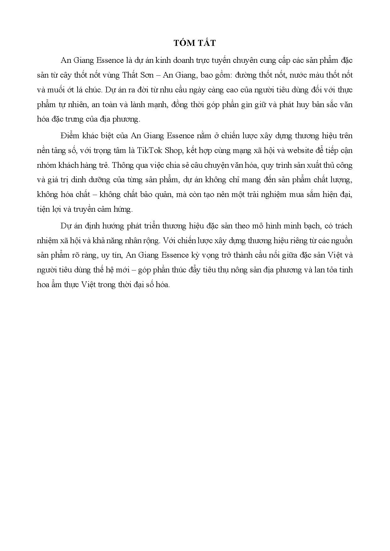 Đồ án tốt nghiệp - Xây dựng và phát triển kinh doanh online các sản phẩm đặc sản từ thốt nốt An GE - Trang 3