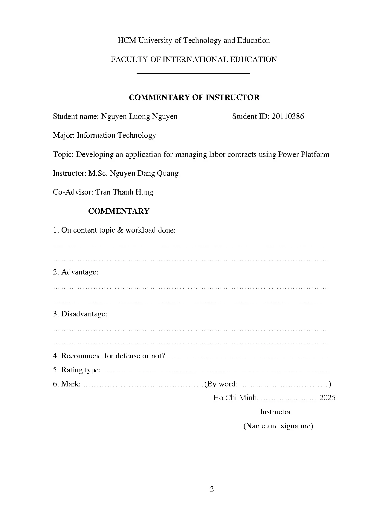 Đồ án tốt nghiệp - Developing a cloud-based labor contract management application using microsoft PP - Trang 3