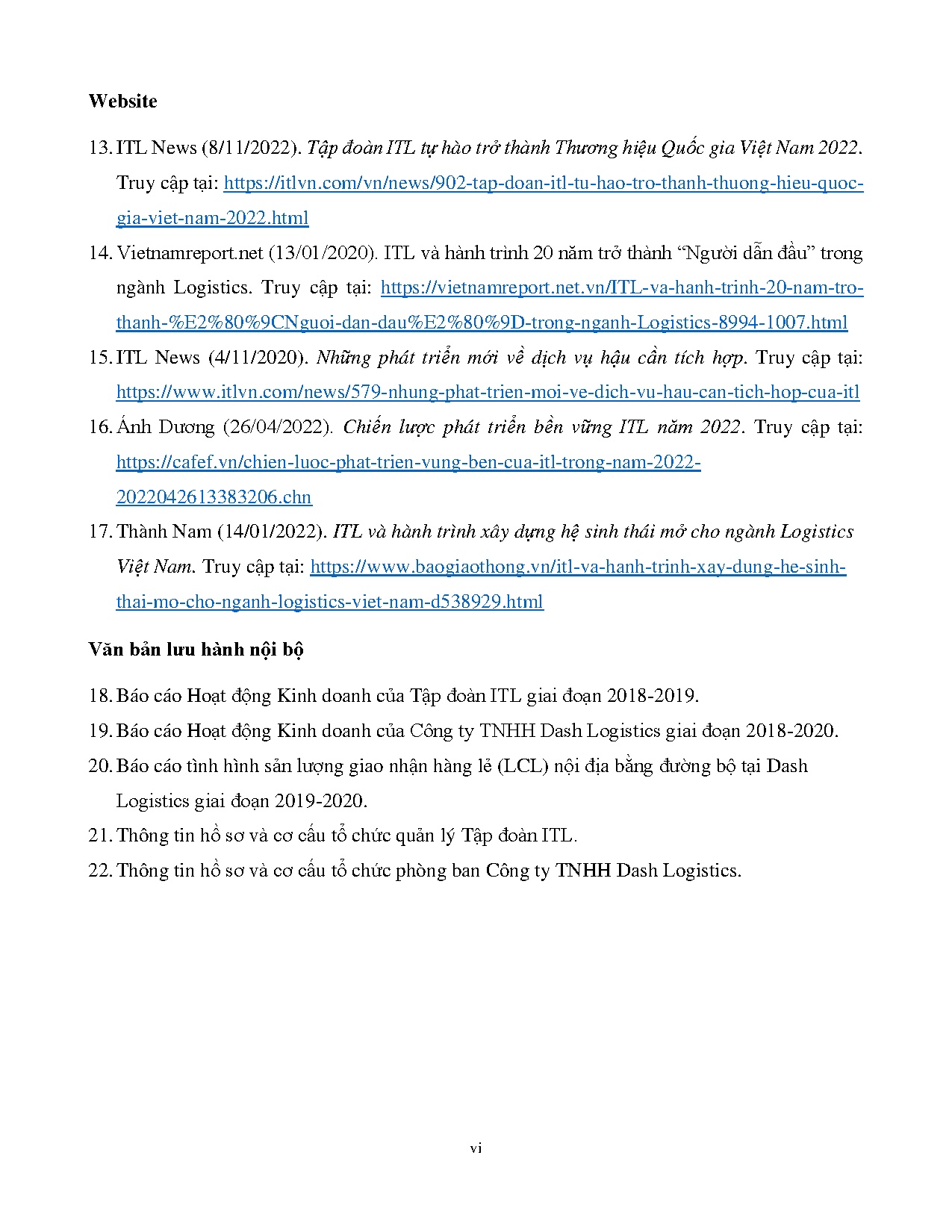 Đồ án tốt nghiệp - NÂNG CAO HIỆU QUẢ HOẠT ĐỘNG GIAO NHẬN HÀNG LẺ TẠI CÔNG TY TNHH DASH LOGISTICS - Trang 111