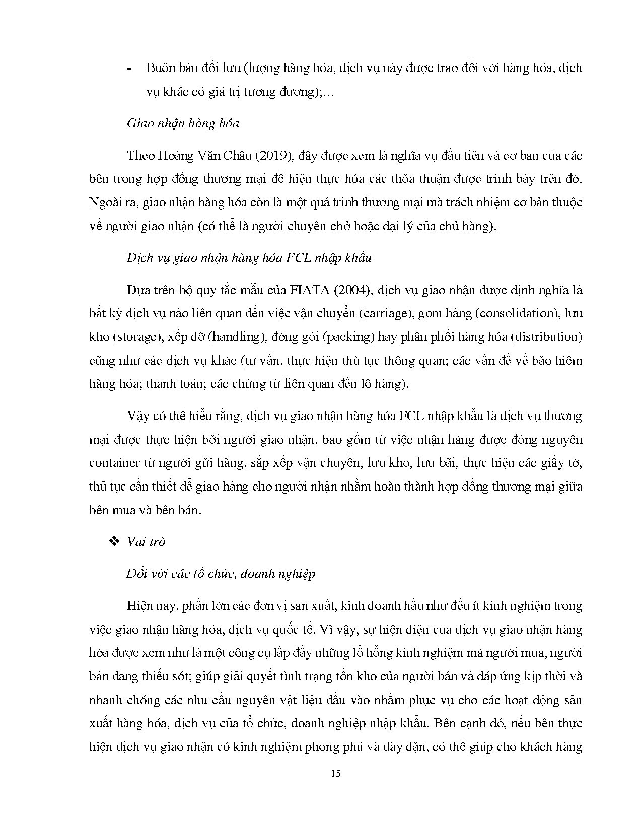 Đồ án tốt nghiệp - Đánh giá hoạt động giao nhận hàng nguyên container (FCL) nhập khẩu bằng ĐBTCTTT - Trang 29