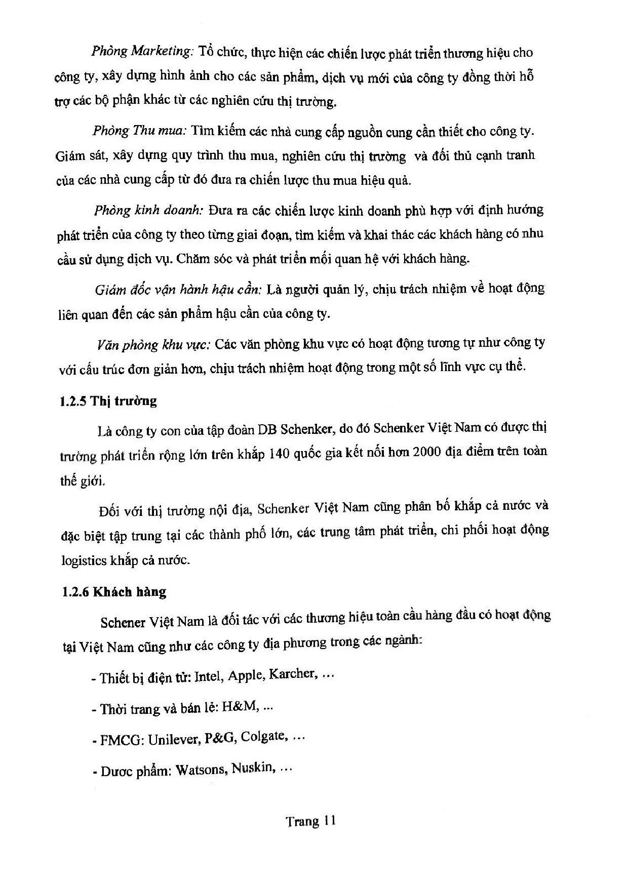 Đồ án tốt nghiệp - Hoàn thiện công tác xuất khẩu kho sản xuất tại công ty TNHH Schenker Việt Nam - Trang 18