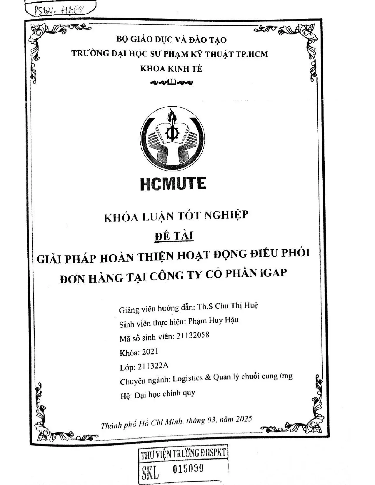 Đồ án tốt nghiệp - Giải pháp hoàn thiện hoạt động điều phối đơn hàng tại công ty cổ phần IGAP