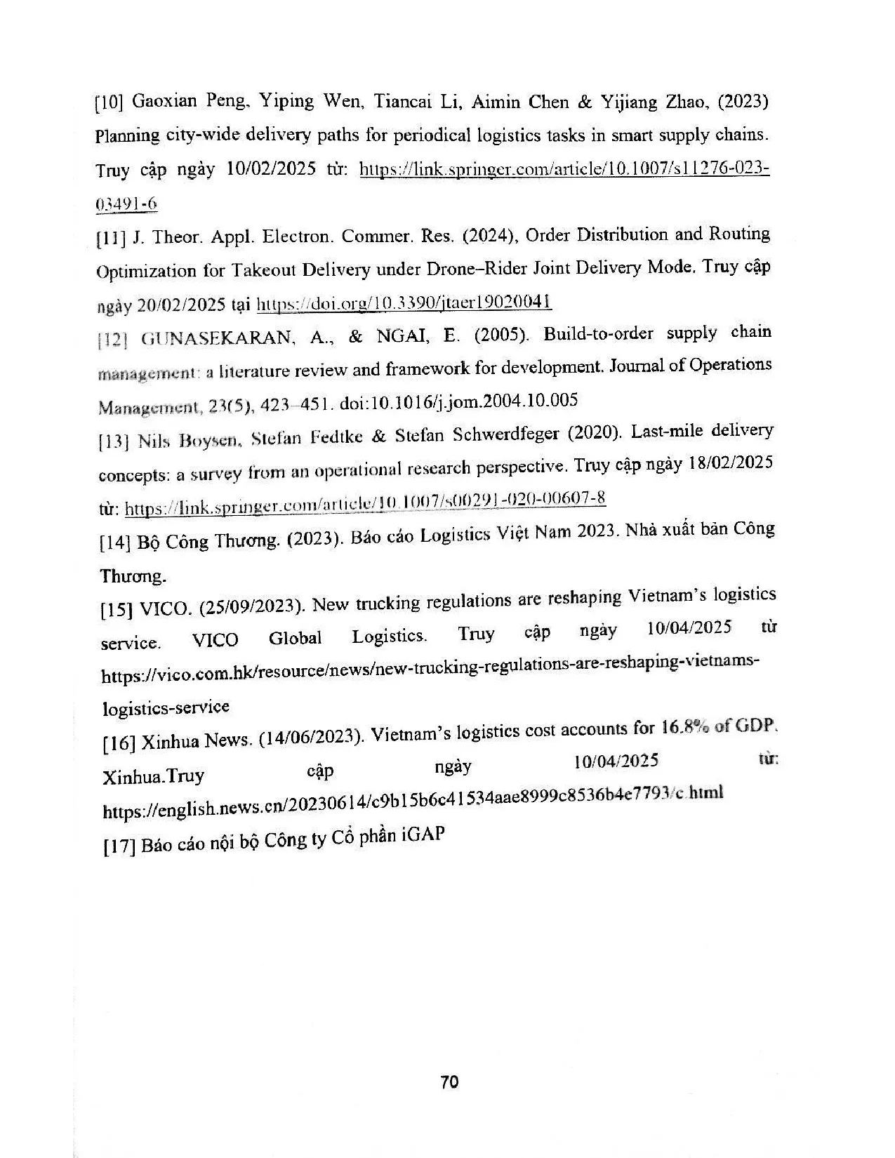 Đồ án tốt nghiệp - Giải pháp hoàn thiện hoạt động điều phối đơn hàng tại công ty cổ phần IGAP - Trang 81