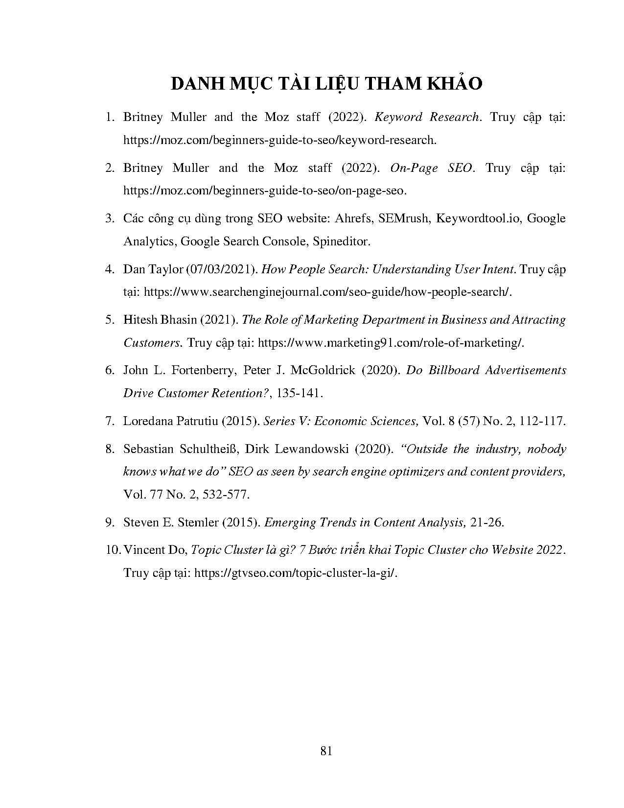 Ảnh một số trang tài liệu