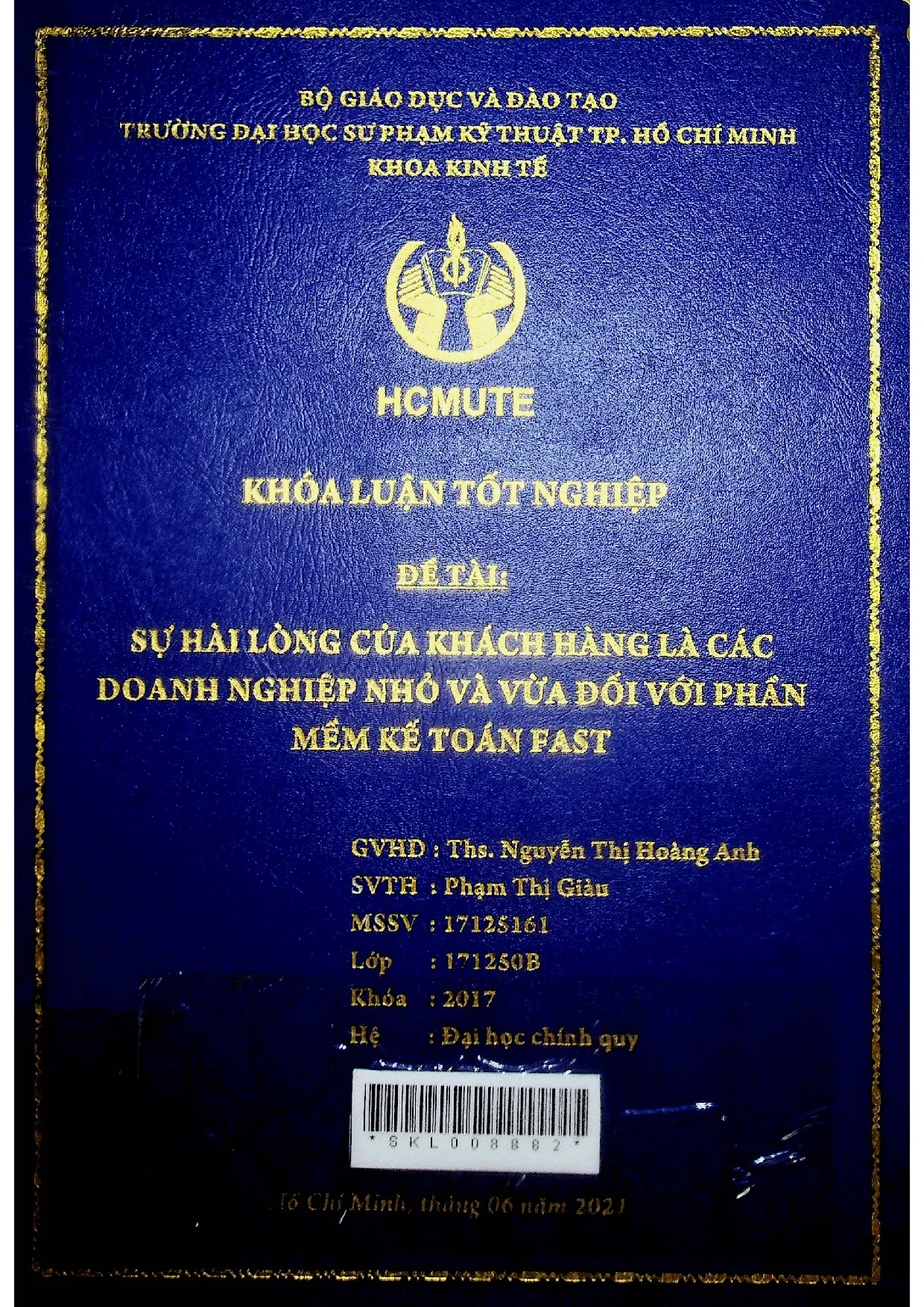 Đồ án tốt nghiệp - Sự hài lòng của khách hàng là các doanh nghiệp nhỏ và vừa đối với phần mềm kế TF