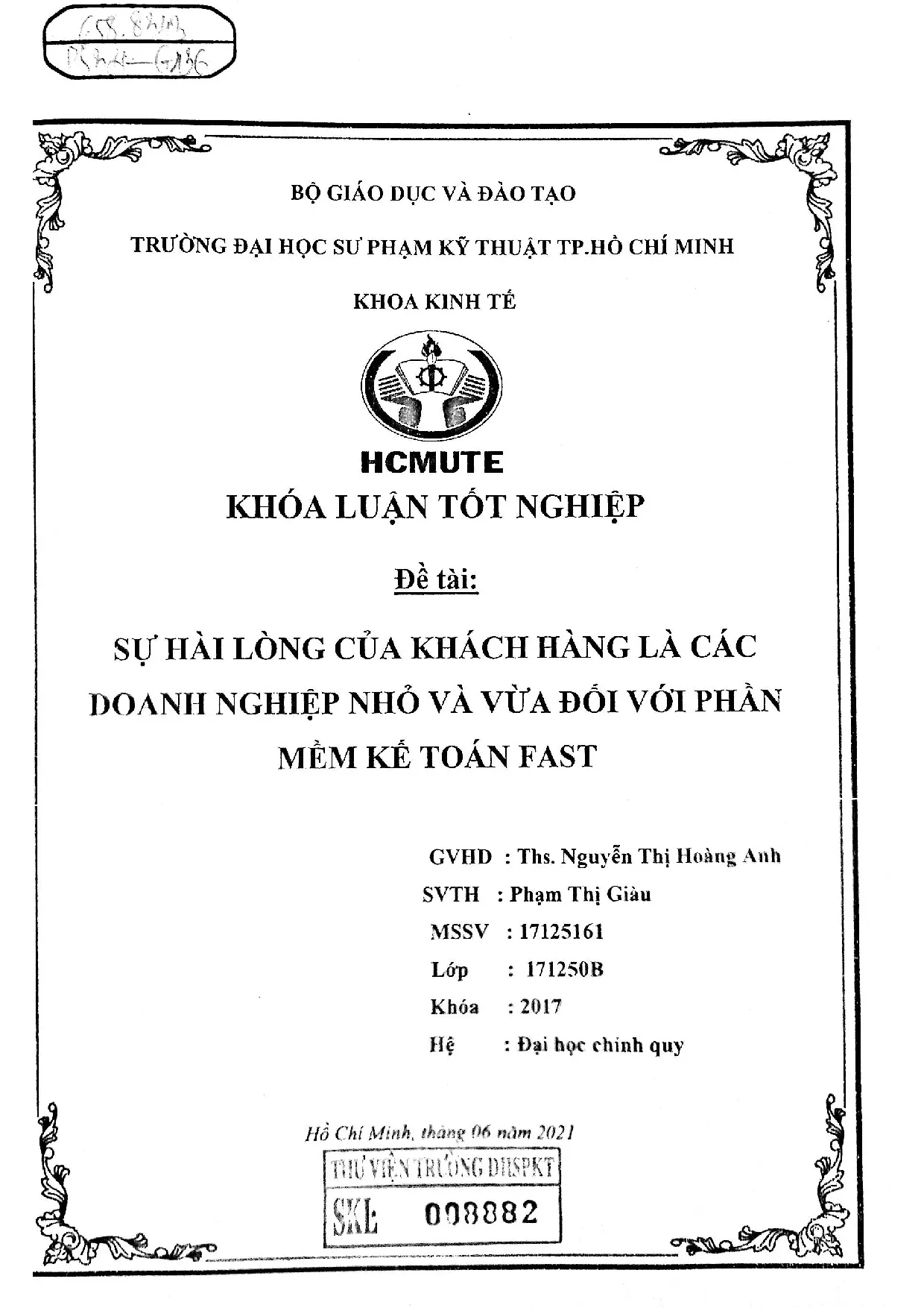 Đồ án tốt nghiệp - Sự hài lòng của khách hàng là các doanh nghiệp nhỏ và vừa đối với phần mềm kế TF - Trang 2