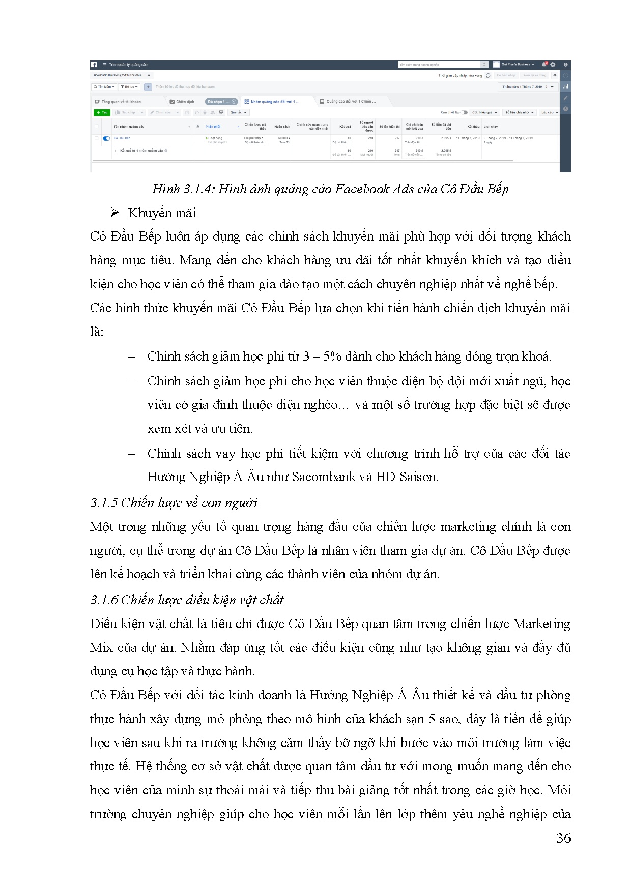 Đồ án tốt nghiệp - Xây dựng website và  kế hoạch marketing cho nghiệp vụ học nấu ăn Cô đầu bếp - Trang 49