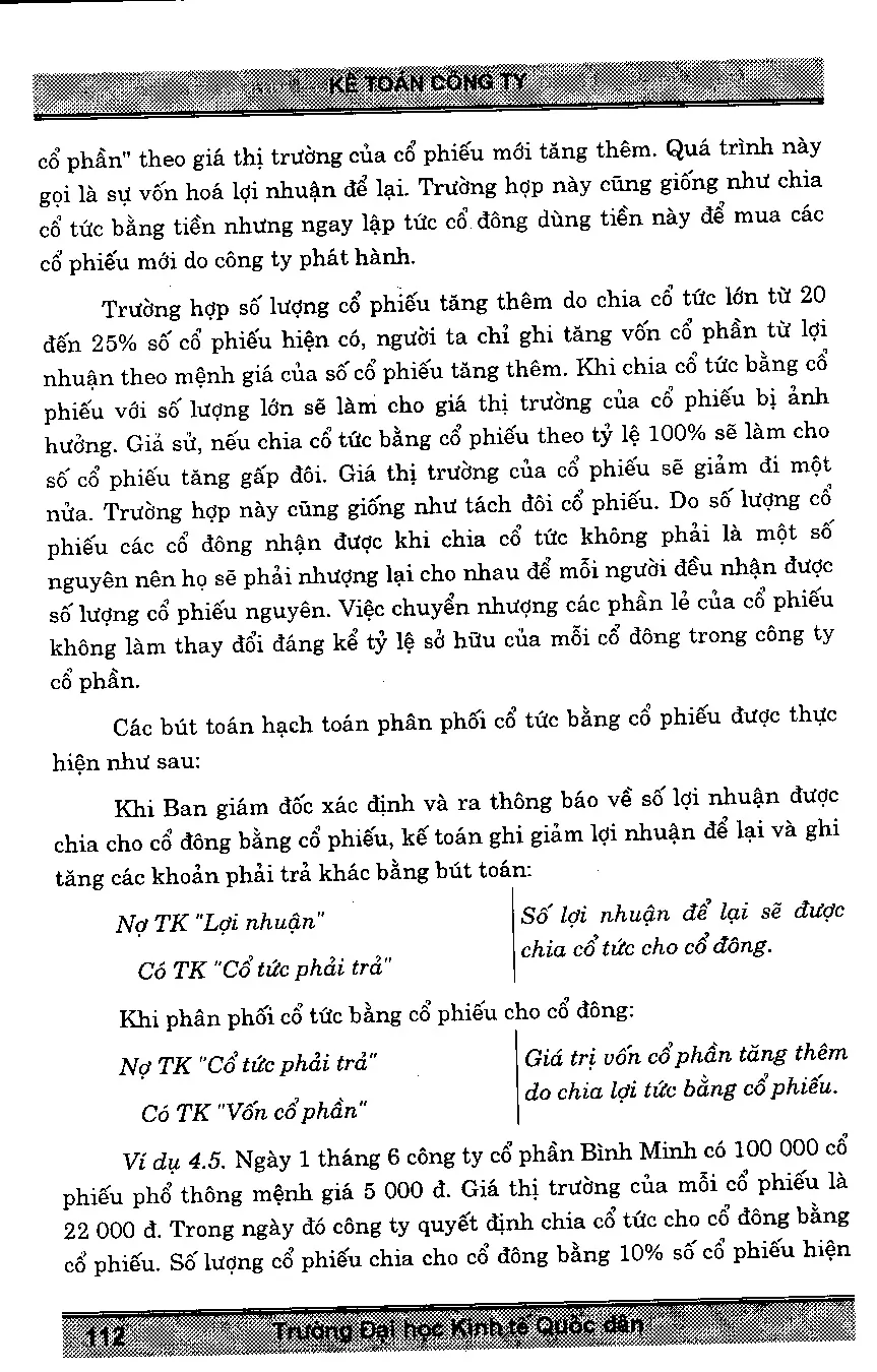 Giáo trình kế toán công ty - Trang 113