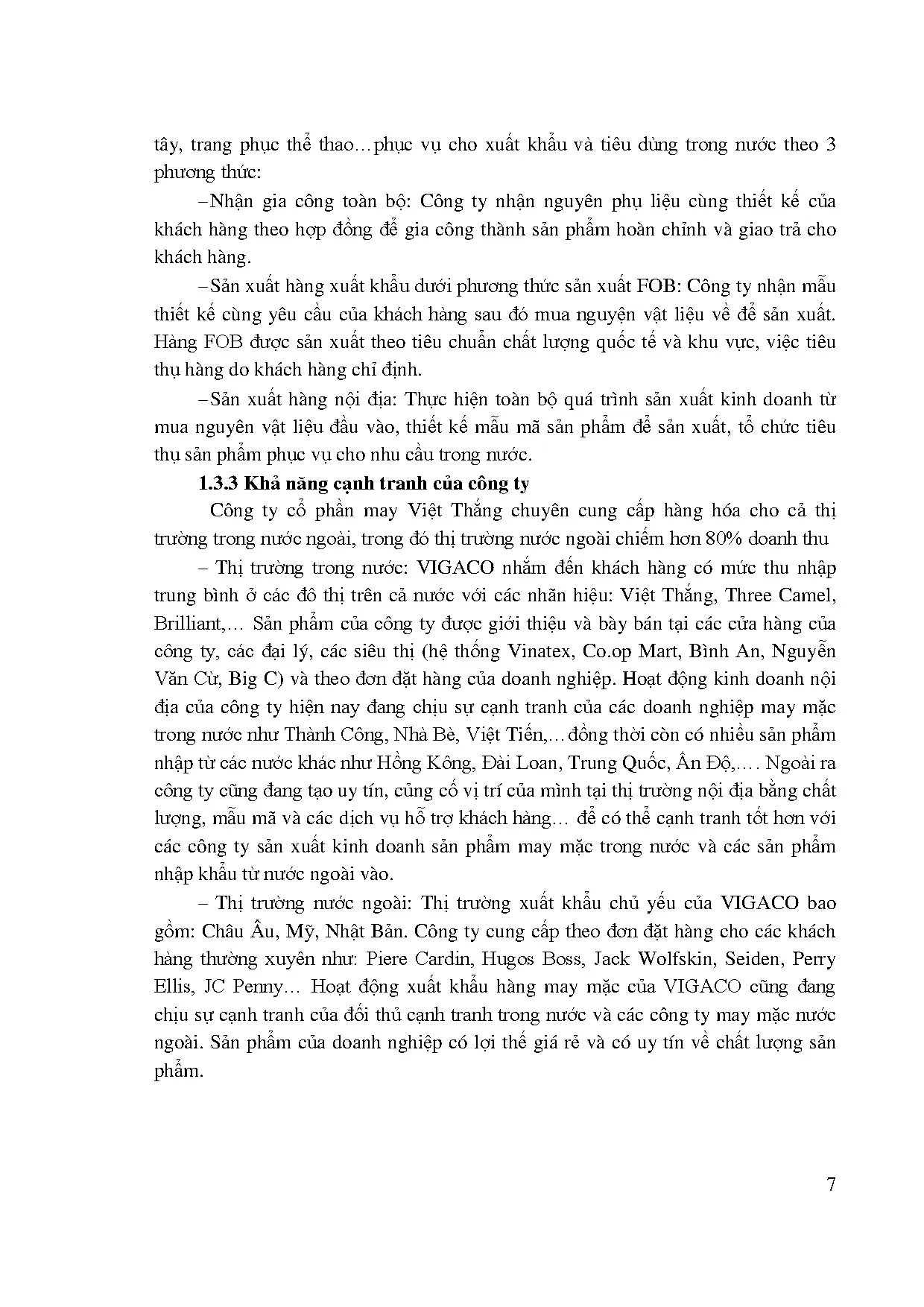 Đồ án tốt nghiệp - Hoàn thiện quy trình thực hiện hợp đồng xuất khẩu hàng May mặc tại Công ty CPMVTĐ - Trang 20