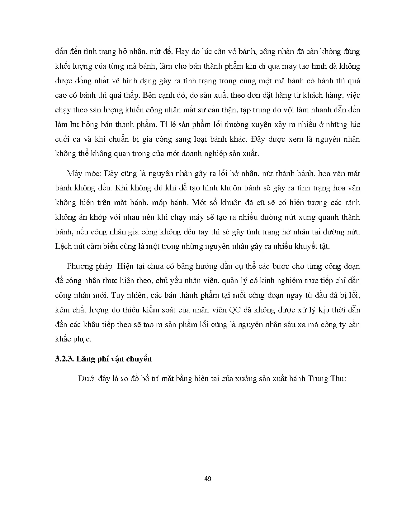 Đồ án tốt nghiệp - Nhận diện các loại lãng phí theo Lean trong sản xuất bánh trung thu của CTCPTPS - Trang 61