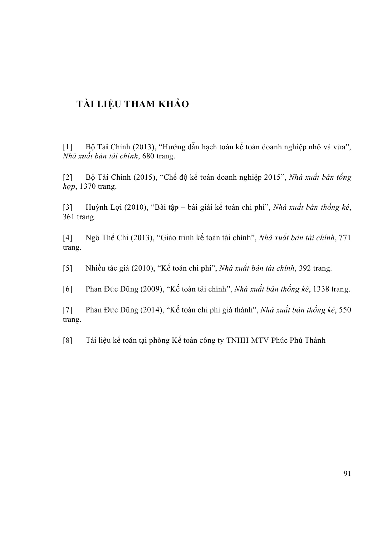 Đồ án tốt nghiệp - Kế toán tập hợp chi phí sản xuất và tính giá thành sản phẩm tại Công ty TNHH MPPT - Trang 92