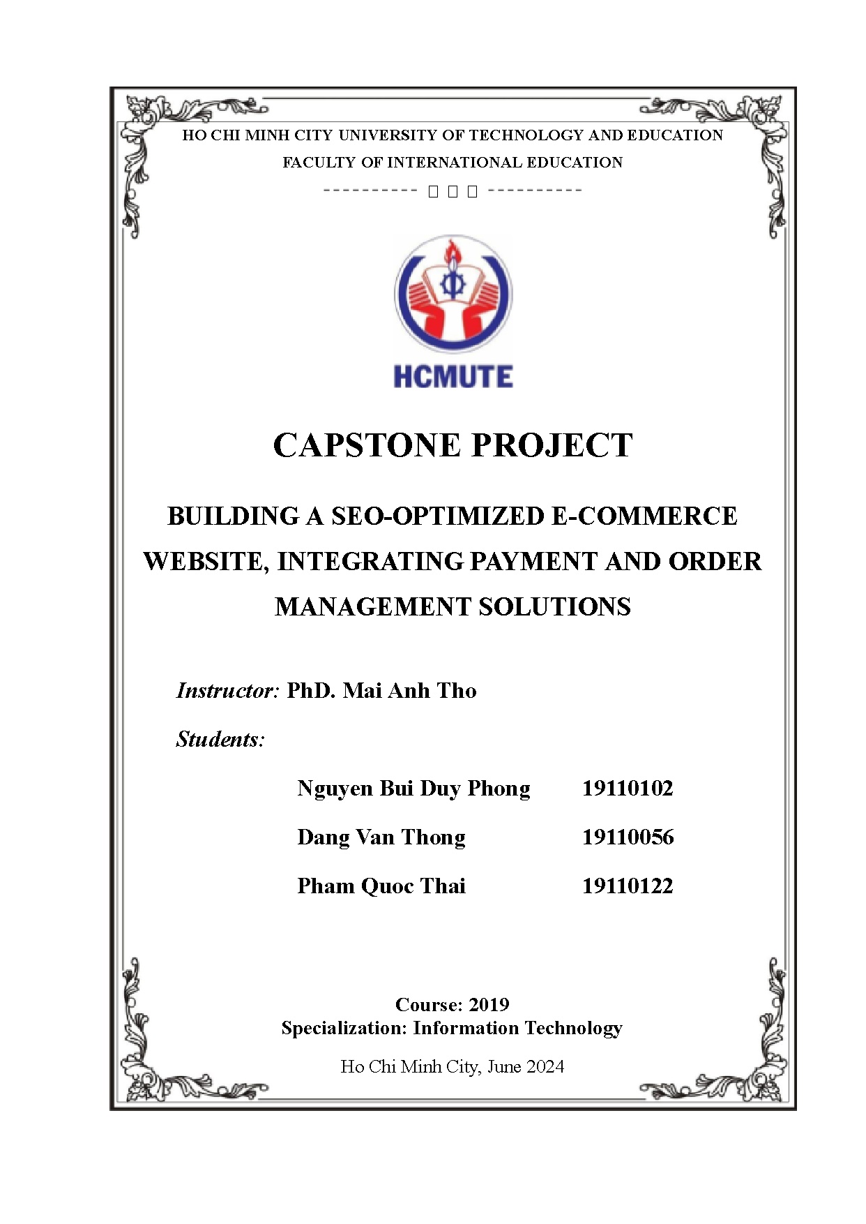 Đồ án tốt nghiệp - Building a Seo-Optimized E-commerce website, integrating payment and order MS