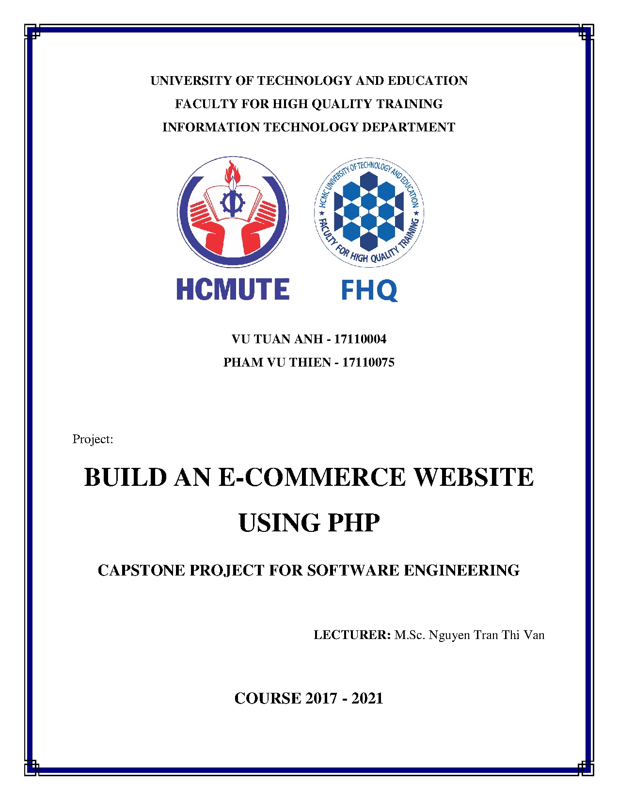 Đồ án tốt nghiệp - Build an E-commerce website using PHP and MySQL