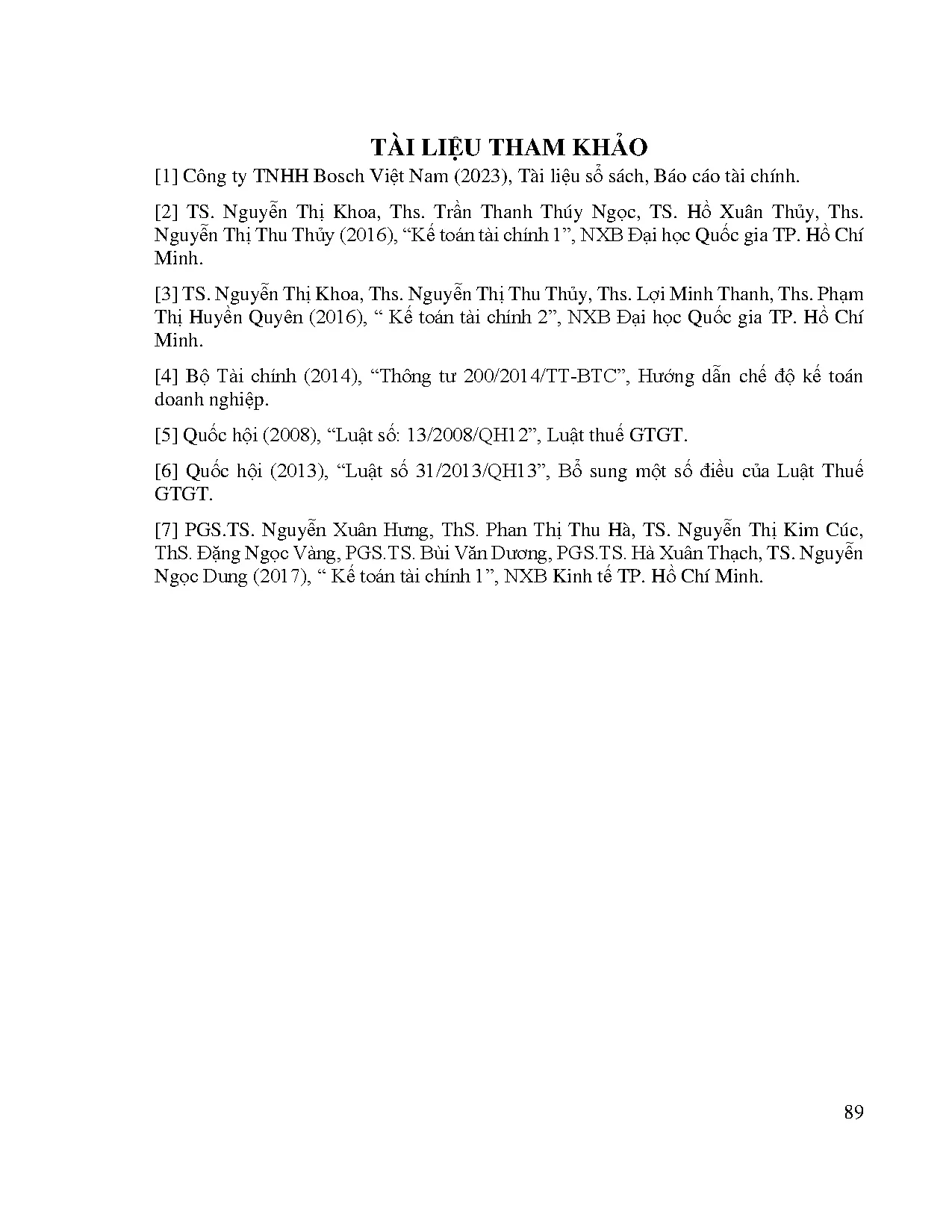 Đồ án tốt nghiệp - Kế toán các khoản phải thu khách hàng, phải trả người bán và các khoản TGTCTTBVN - Trang 104