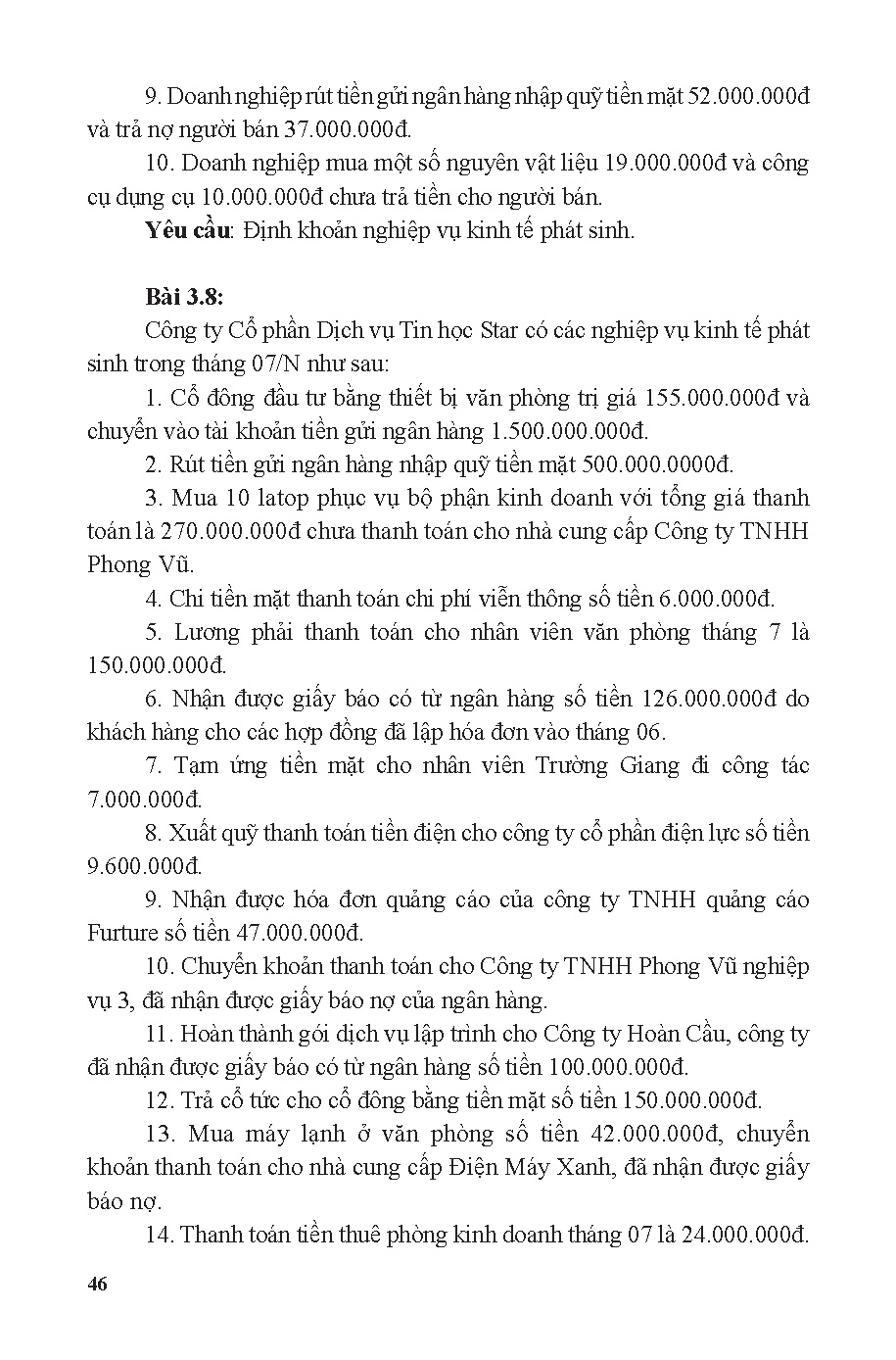 Bài tập Nguyên lý kế toán (HCMUTE) - Trang 47