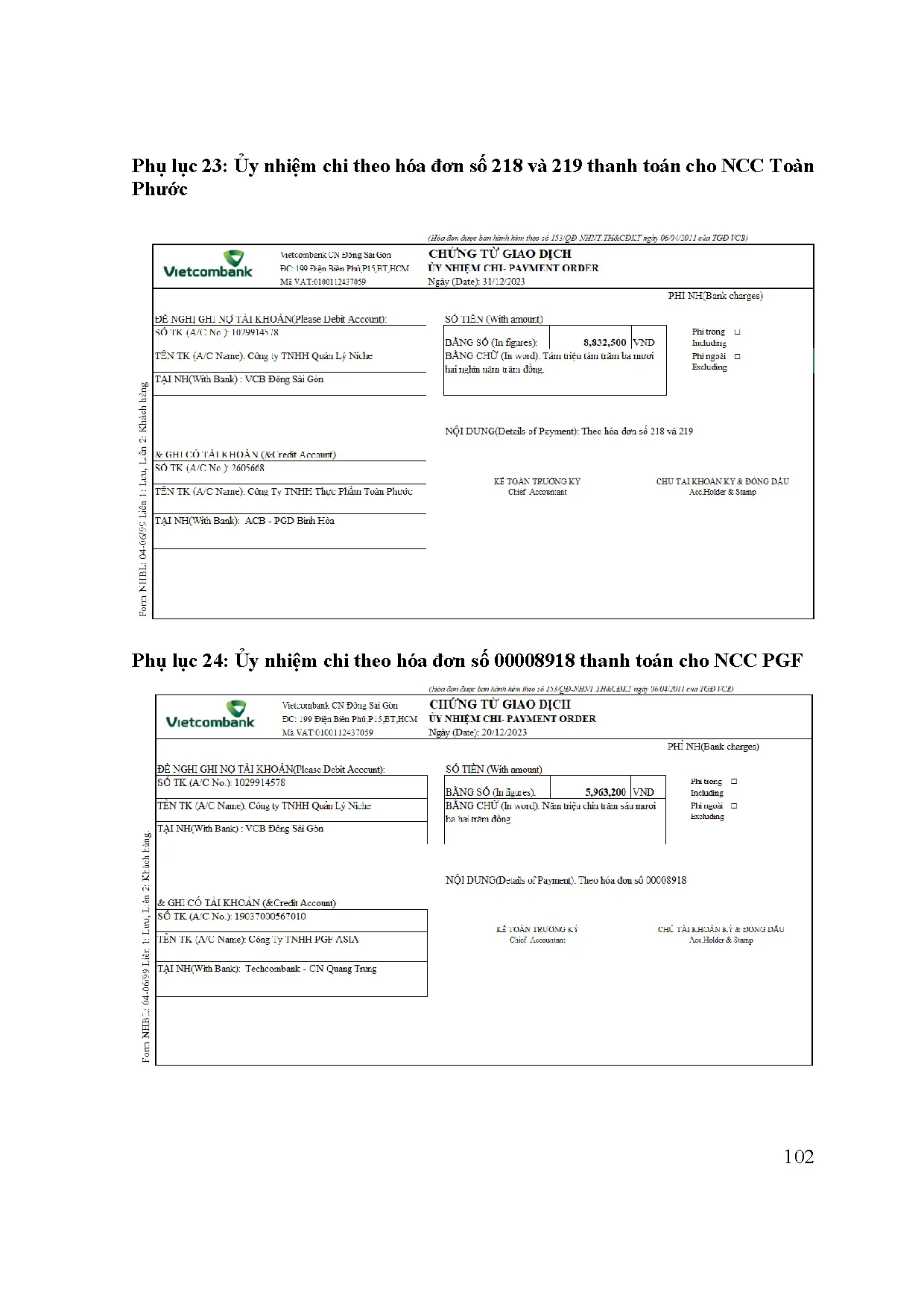 Đồ án tốt nghiệp - Kế toán nhập - xuất hàng hóa và thành toán với nhà cung cấp tại công ty tnhh QLN - Trang 119