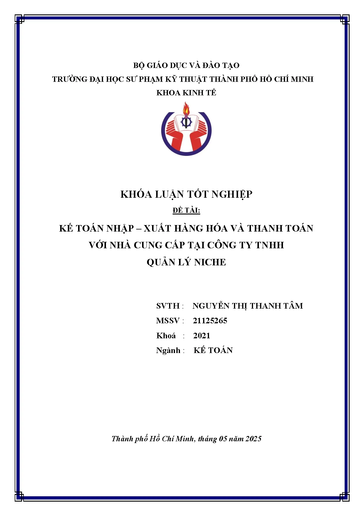 Đồ án tốt nghiệp - Kế toán nhập - xuất hàng hóa và thành toán với nhà cung cấp tại công ty tnhh QLN - Trang 2