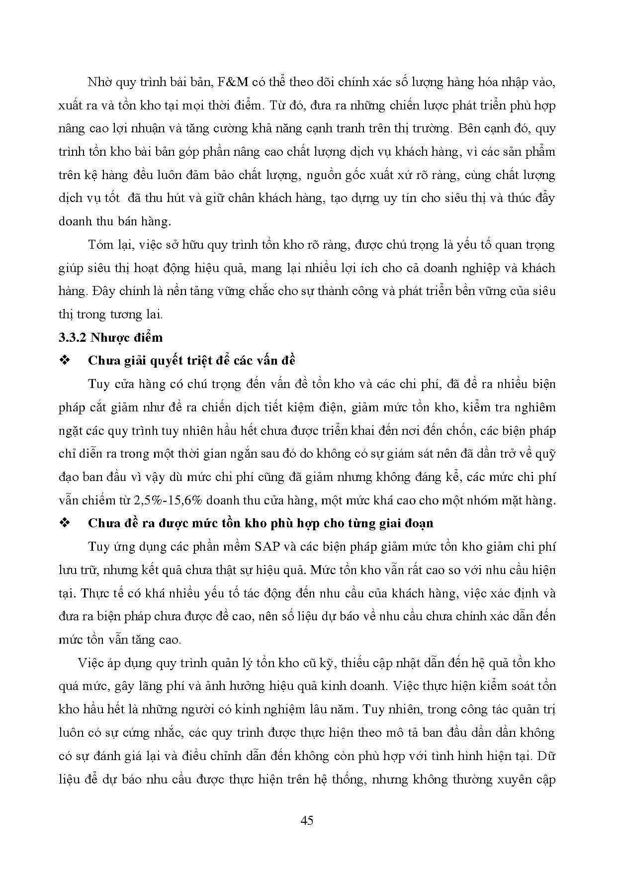 Đồ án tốt nghiệp - Tối ưu hóa chi phí tồn kho tại công ty TNHH thương mại Laria - Trang 55