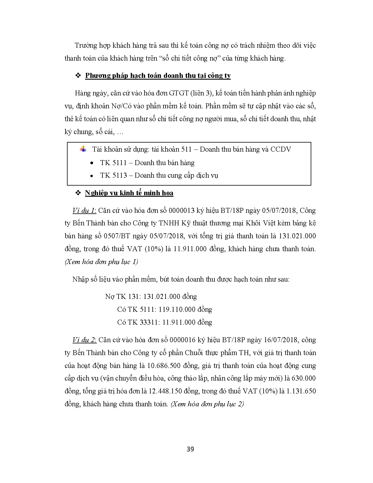 Đồ án tốt nghiệp - Kế toán bán hàng và xác định kết quả hoạt động kinh doanh tại Công ty cổ PTBBT - Trang 49