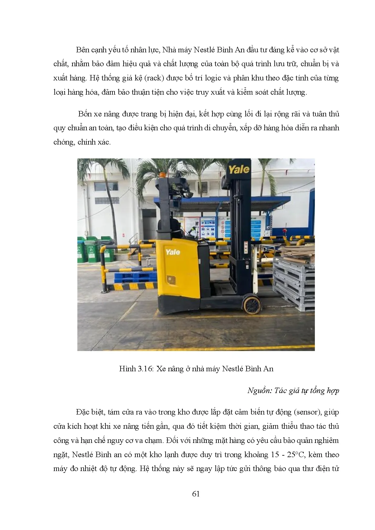 Đồ án tốt nghiệp - Hoàn thiện hoạt động quản lý kho vận nhà máy Nestlé Bình An - Trang 76