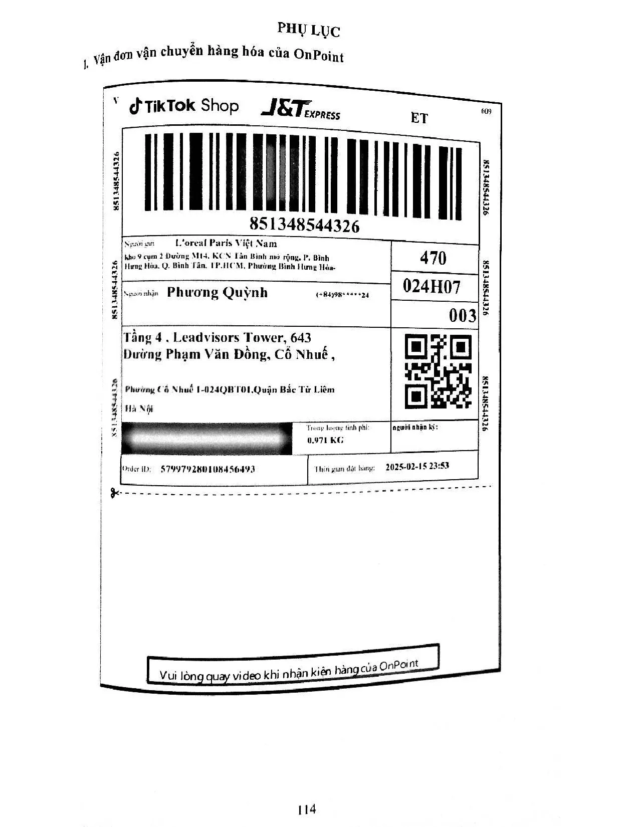 Đồ án tốt nghiệp - Hoàn thiện hoạt động xử lý đơn hàng tại FULFILLMENT CENTER trong thương MĐTCCTTO - Trang 124