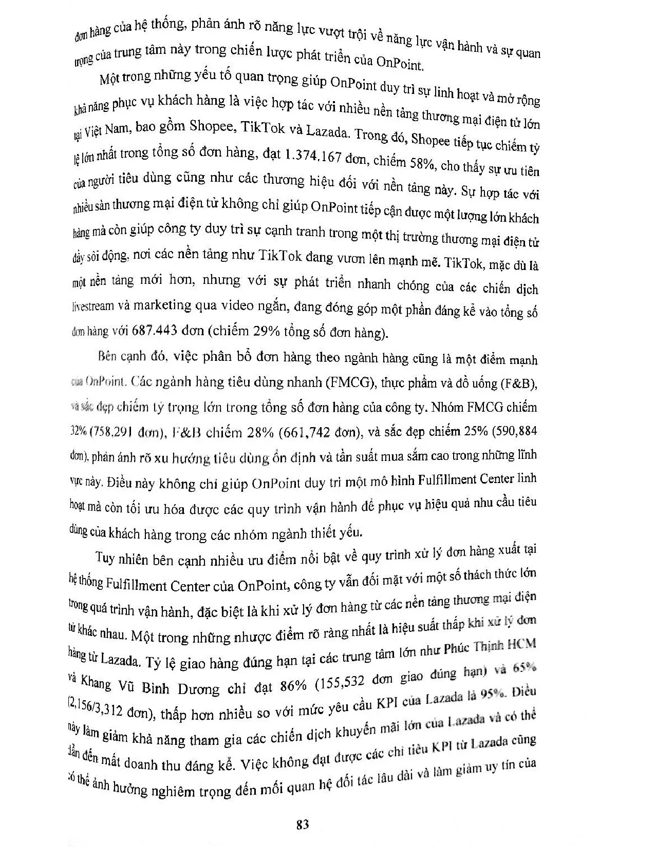 Đồ án tốt nghiệp - Hoàn thiện hoạt động xử lý đơn hàng tại FULFILLMENT CENTER trong thương MĐTCCTTO - Trang 93