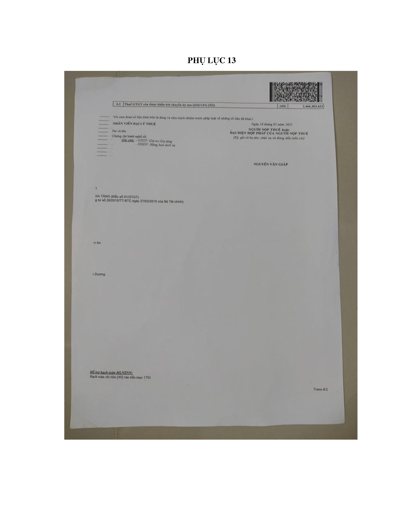 Đồ án tốt nghiệp - Kế toán thuế GTGT tại Công ty TNHH Giáp Bình - Trang 83