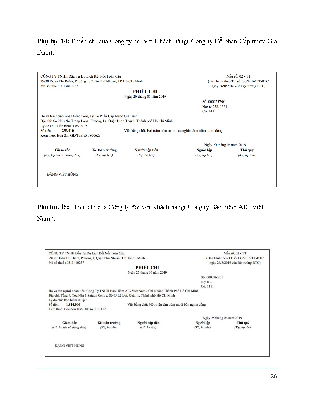 Ảnh một số trang tài liệu