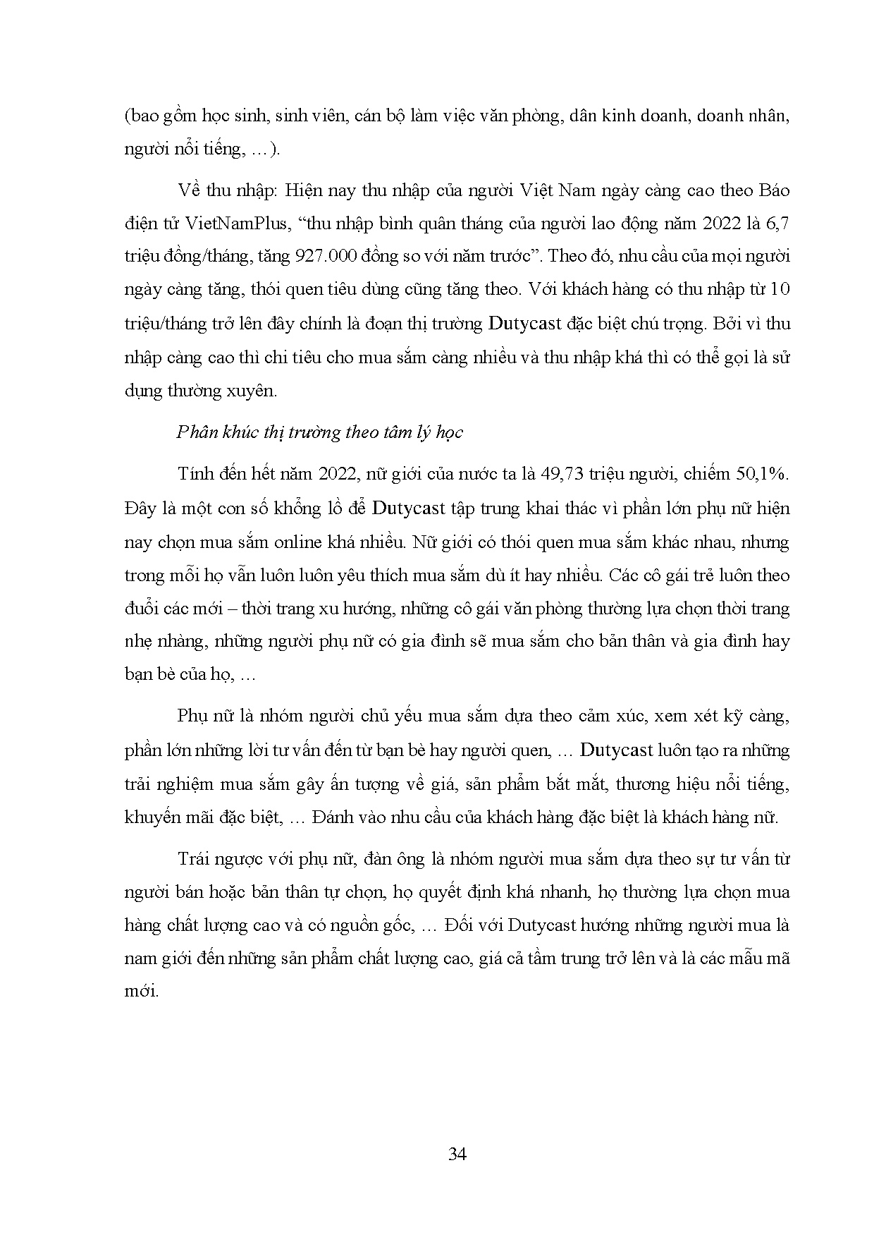 Đồ án tốt nghiệp - Hoạt động Marketing online tại Công ty TNHH Duty Technology Việt Nam - Trang 46