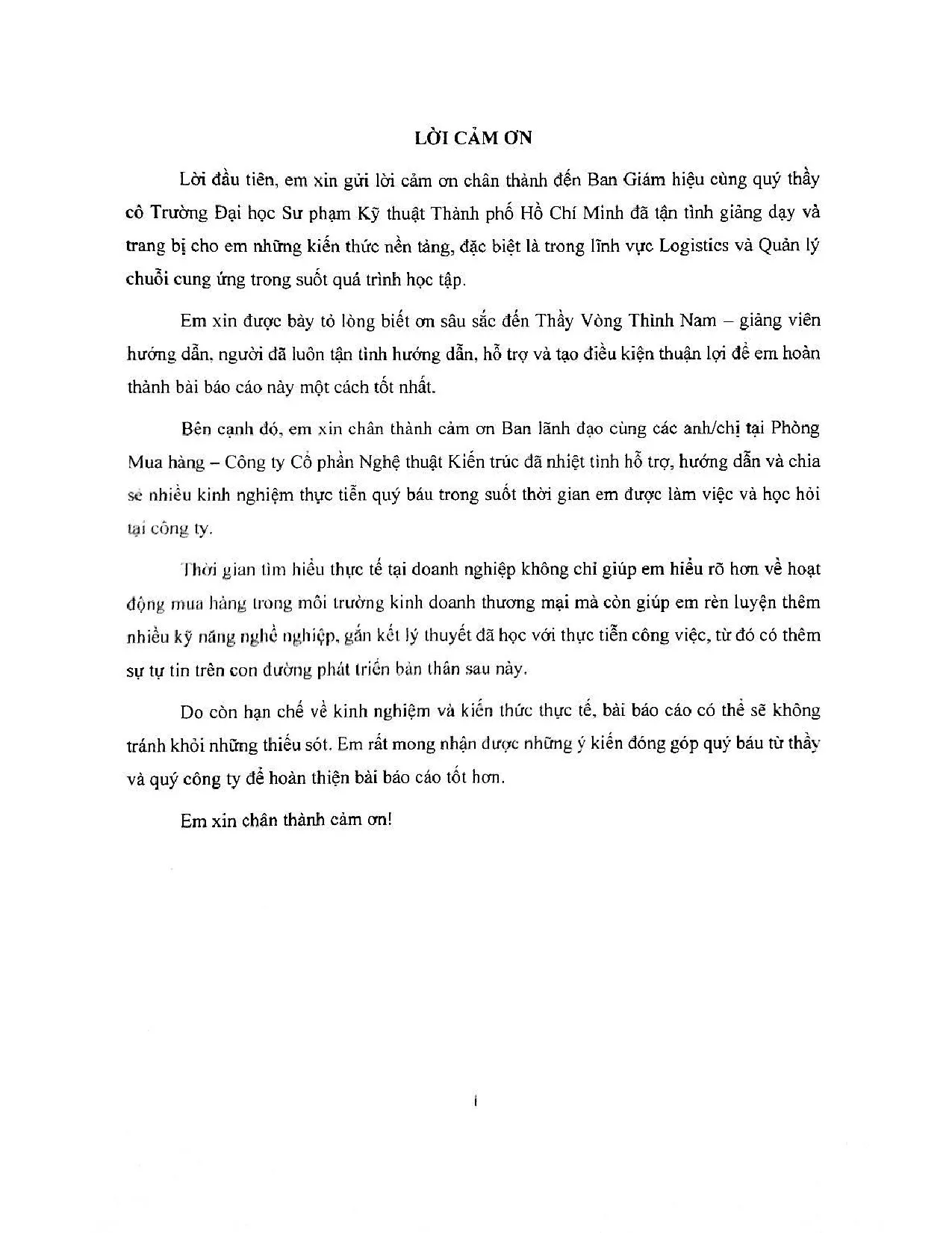 Đồ án tốt nghiệp - Hoàn thiện hoạt động mua hàng tại công ty cổ phần nghệ thuật kiến trúc - Trang 2