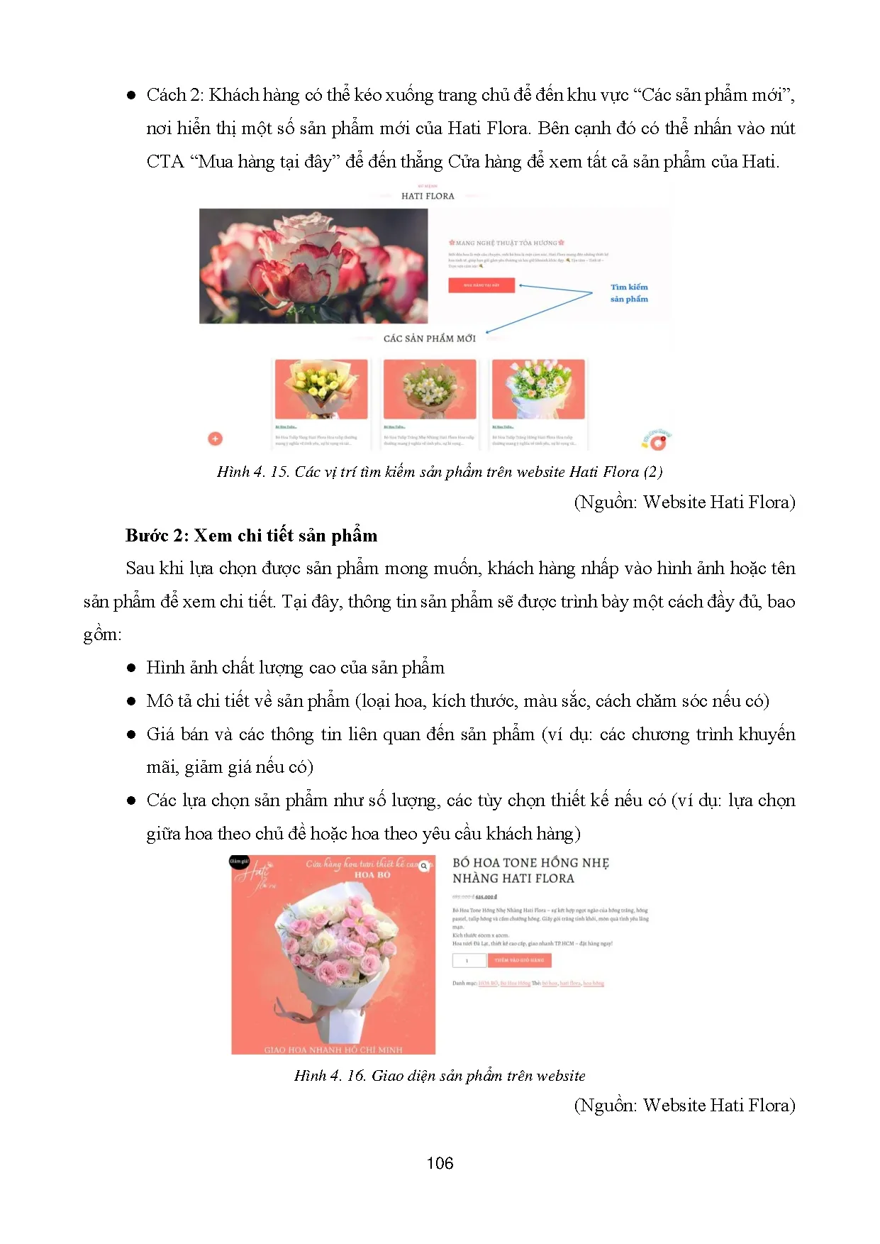 Đồ án tốt nghiệp - Xây dựng và phát triển mô hình kinh doanh hoa tươi trực tuyến Hati Flora - Trang 123