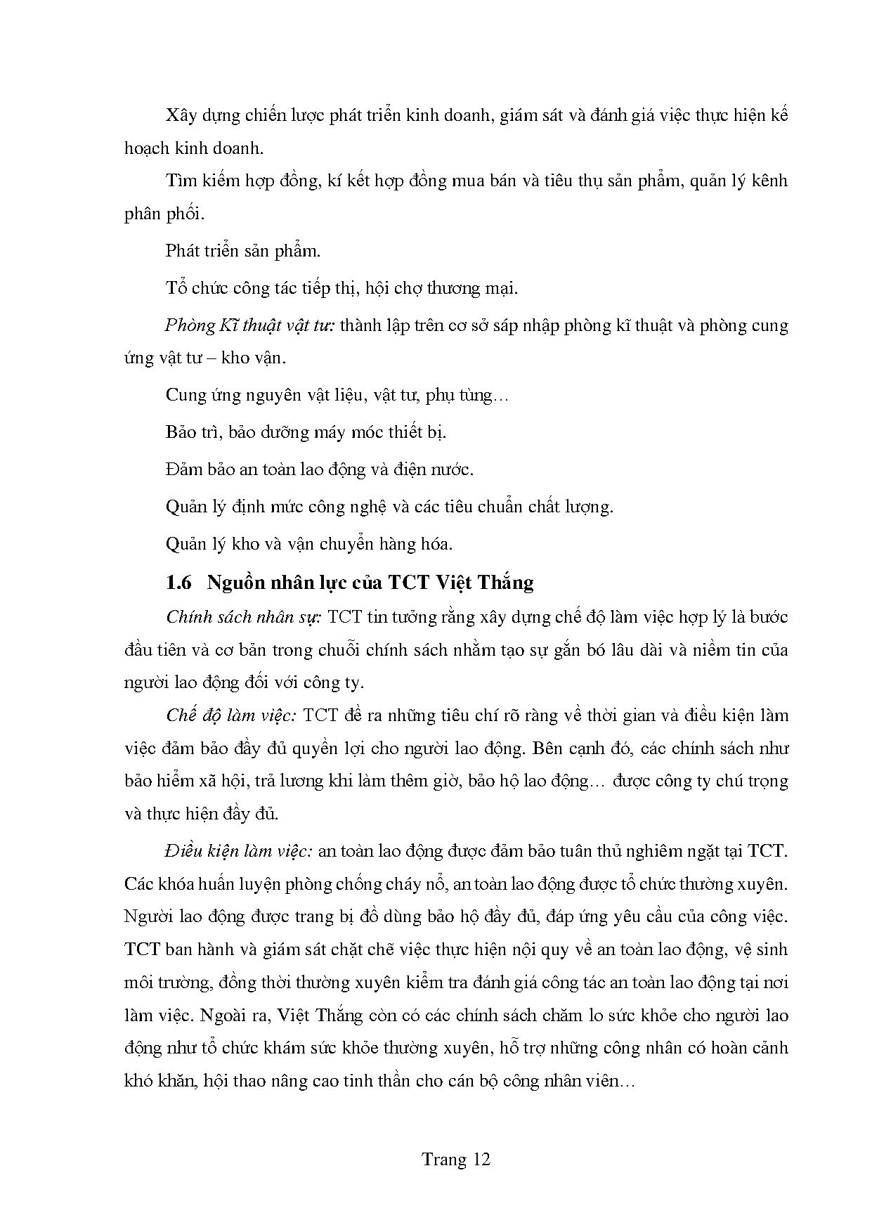 Đồ án tốt nghiệp - Hoàn thiện công tác lập kế hoạch sản xuất tại Nhà máy sợi 1 của Tổng Công TVT - C - Trang 22