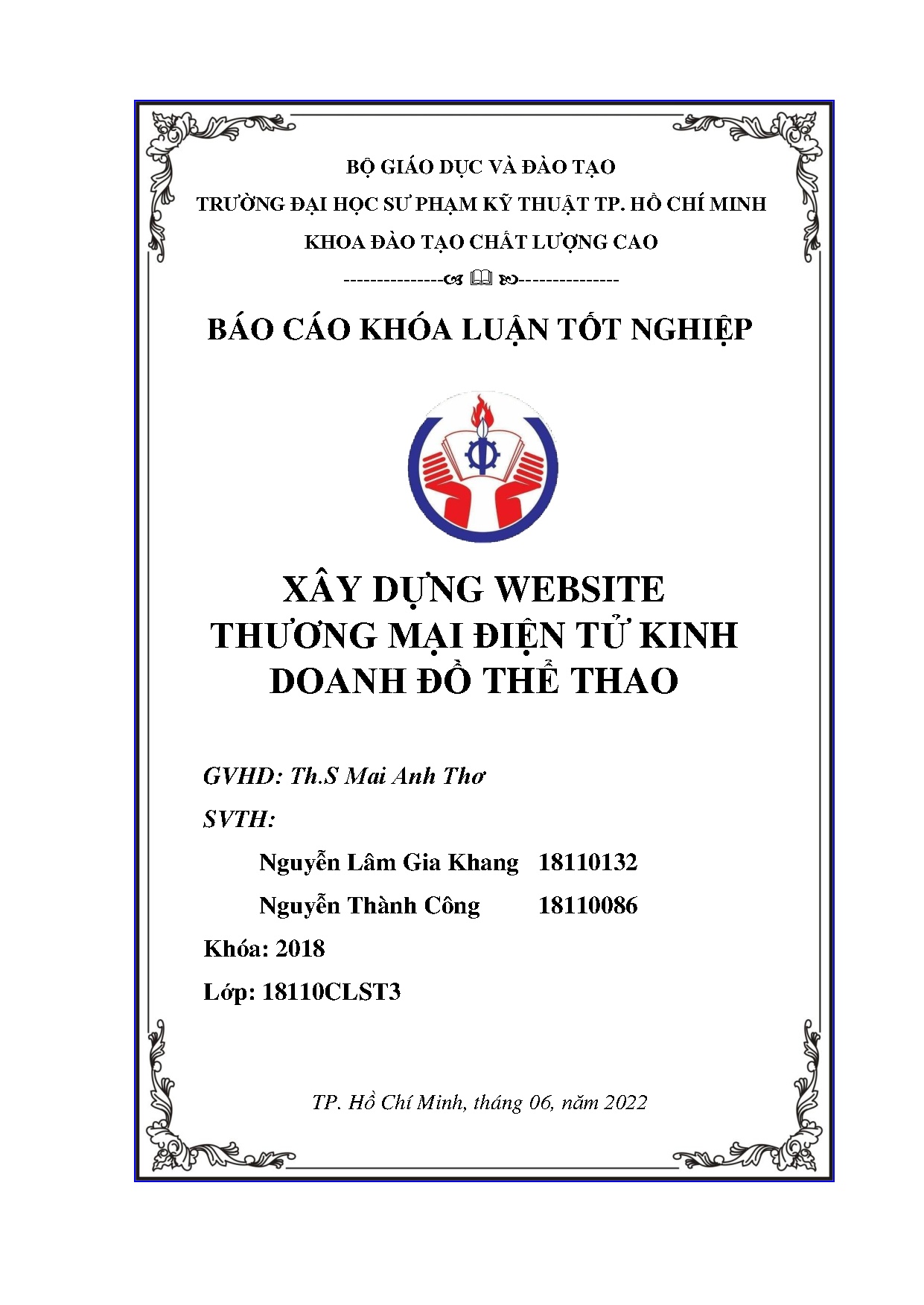Đồ án tốt nghiệp - Xây dựng website thương mại điện tử kinh doanh đồ thể thao