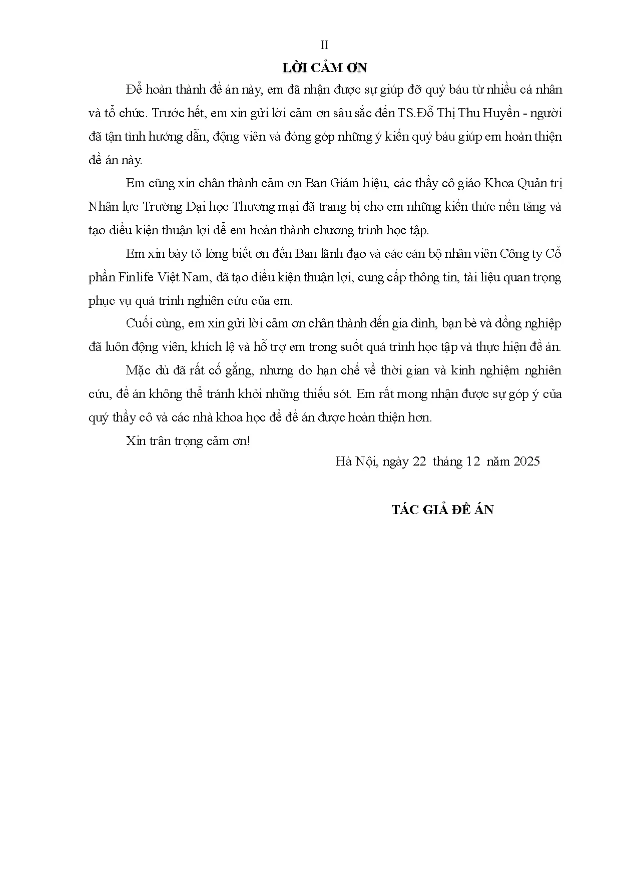 ĐỀ ÁN TỐT NGHIỆP THẠC SĨ - PHÁT TRIỂN NHÂN LỰC TẠI CÔNG TY CỔ PHẦN FINLIFE VIỆT NAM - Trang 4