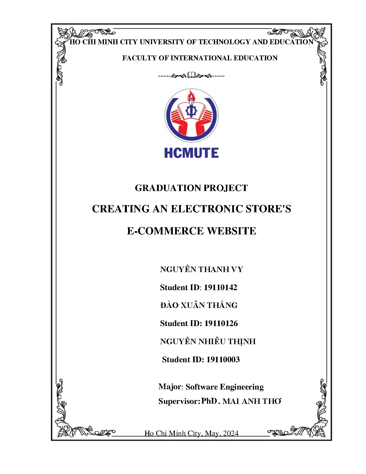 Đồ án tốt nghiệp - Creating an electronic stores E-commerce website