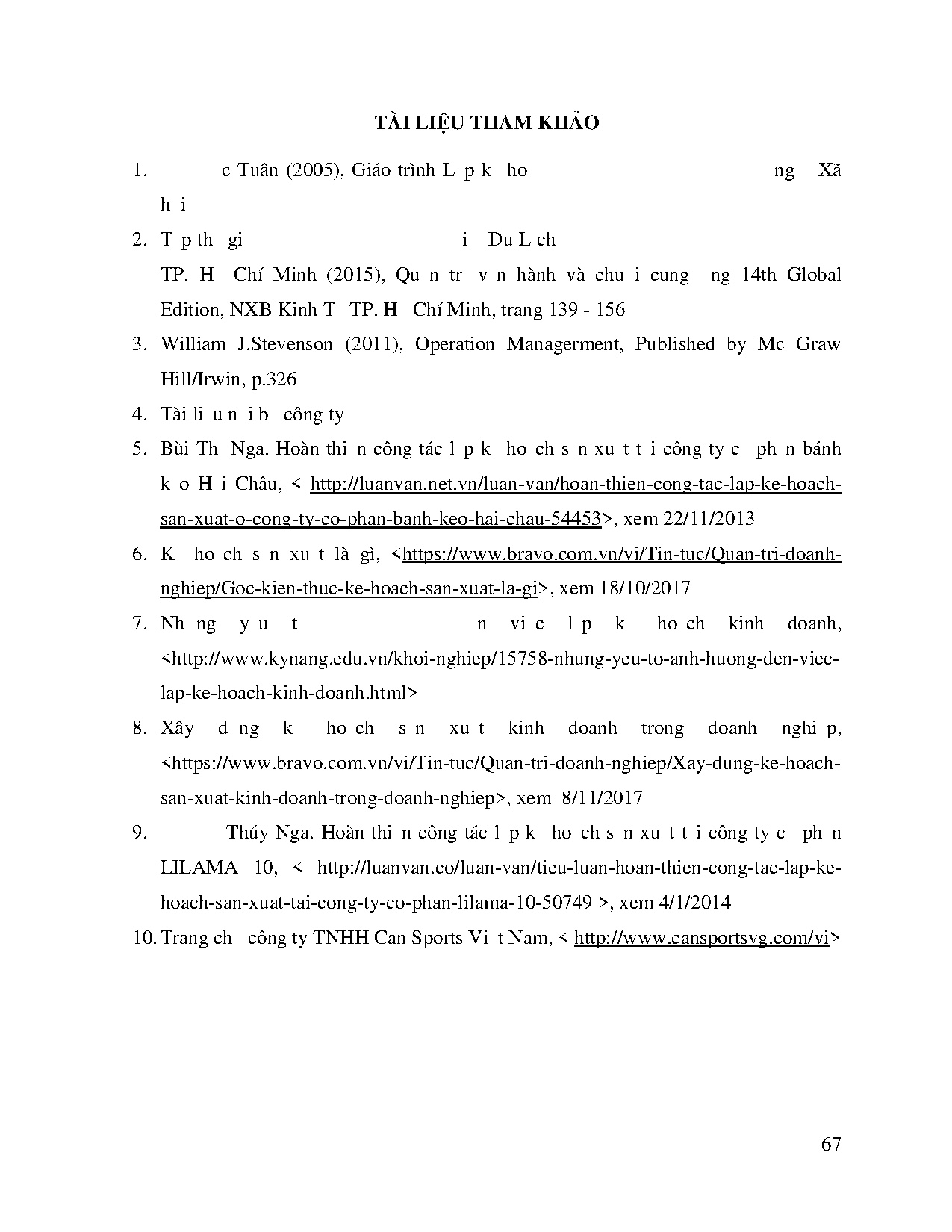 Ảnh một số trang tài liệu