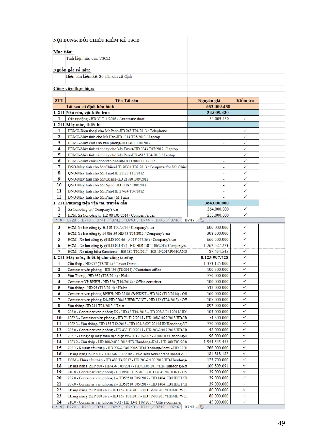 Ảnh một số trang tài liệu